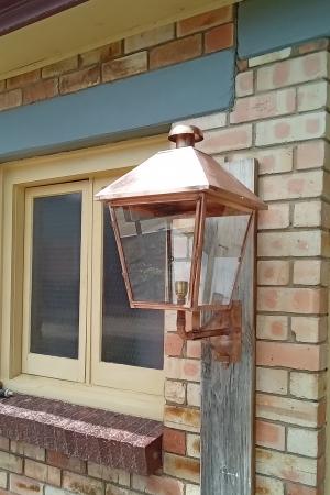 Vintage Copper Wall Lantern