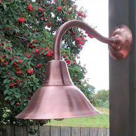 Copper Wall Light